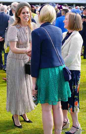 Princess Beatrice Wears Statement Headband Fit for a Royal at Buckingham Palace Garden Party - Yahoo Entertainment