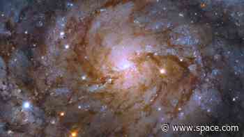 Hubble telescope spots stunning 'Hidden Galaxy' hiding behind our own Milky Way