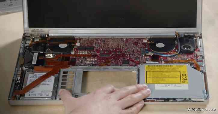 Here’s a rare look at a 17-inch PowerBook G4 prototype with a beautiful red logic board [Video]