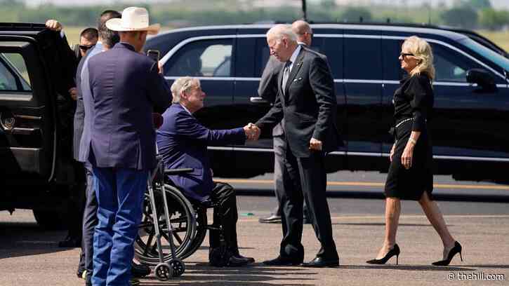 Bidens arrive in Texas to pay respects to school shooting victims