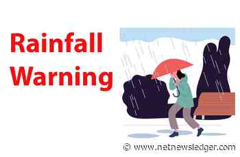 Rainfall Warning issued for Red Lake - Ear Falls - Perreault Falls - Western Lac Seul - Net Newsledger