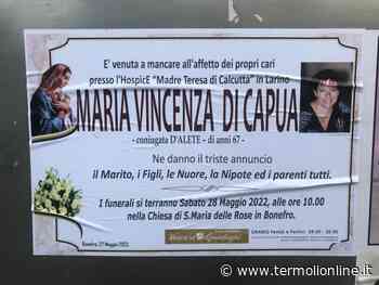 Addio a Maria Vincenza Di Capua, il cordoglio del mondo politico - Termoli Online