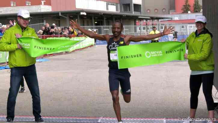 Thousands hit the pavement as Calgary Marathon returns