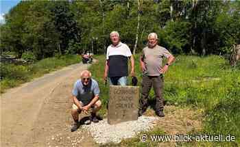 Sinzig: Grenzstein am Schwanenteich steht wieder - Blick aktuell