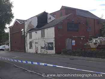 Emergency road closure as part of East Lancs pub collapses