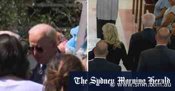 US President Joe Biden and First Lady Jill Biden visit scene of mass school shooting