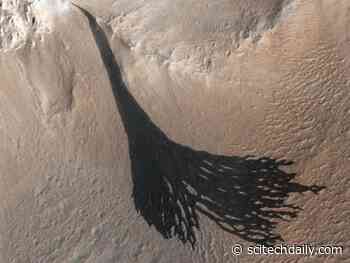 Dust Avalanche on Mars