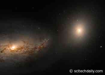 Hubble Captures a Turbulent Galactic Gravitational Dance