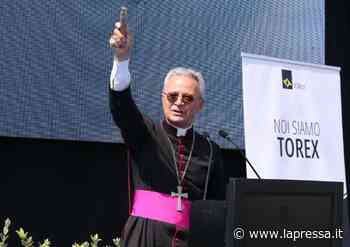 L'ex vescovo di Carpi Cavina inaugura stabilimento Torex di Marchesini - La Pressa