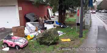 Marl: Umweltsünder leisten ganze Arbeit - Wilder Sperrmüll in Wohnsiedlung - Marler Zeitung