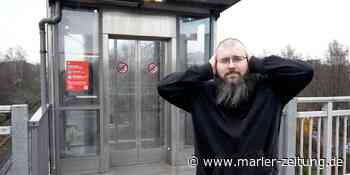 MZ+ Ein Daueralarmton am Marler Bahnhofsaufzug nervt Christopher Bernasch - Marler Zeitung