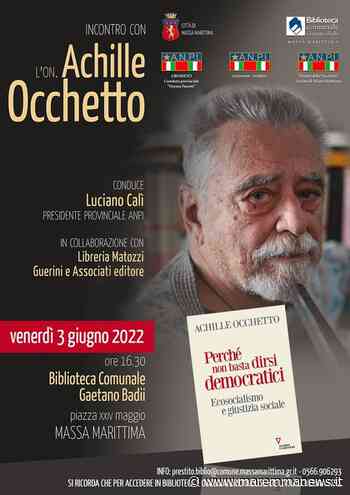 Anpi, a Massa il libro di Achille Occhetto 'Perché non basta dirsi democratici - Ecosocialismo e giustizia sociale' - Maremmanews