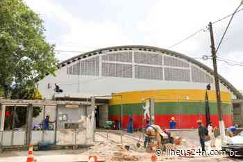 PREFEITO MÁRIO ALEXANDRE VISTORIA REFORMA DO GINÁSIO DE ESPORTES HERVAL SOLEDADE - ILHÉUS 24H :: Porque a notícia não para. - Ilhéus 24H