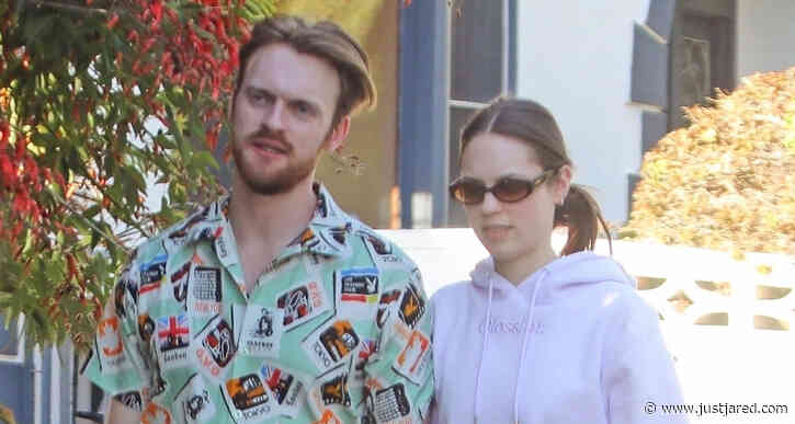 Finneas & Girlfriend Claudia Sulewski Take Their Dog for Afternoon Walk