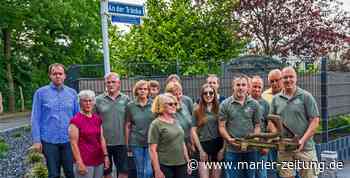 Marl: Neues Straßenschild erinnert die Zeit vor Kohle und Chemie - Marler Zeitung