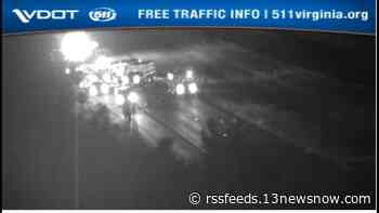 VSP shuts down lanes on I-664 in Chesapeake for crash