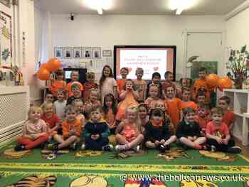 Westhoughton nursery turns orange for Prader-Willi Syndrome Awareness Month
