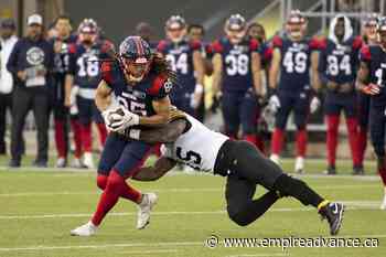 Leader's late field goal rallies Tiger-Cats past Alouettes 25-23 - Virden Empire Advance