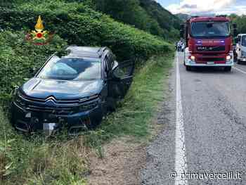 Frontale a Borgosesia: praticamente illesi gli occupanti delle auto - Prima Vercelli