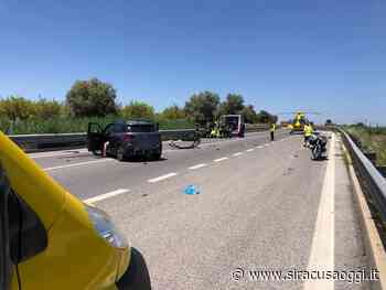 Grave incidente sulla Statale tra Siracusa e Floridia, centauro in elisoccorso al Cannizzaro - SiracusaOggi.it