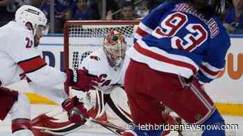 Shesterkin, Chytil help Rangers top Hurricanes, force Game 7 - Lethbridge News Now