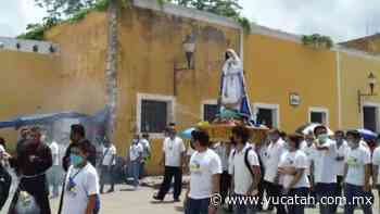 Procesión con la Virgen de Izamal - El Diario de Yucatán