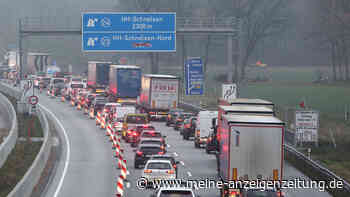 Autobahn 7 nach Unfall gesperrt – Rettungshubschrauber im Einsatz
