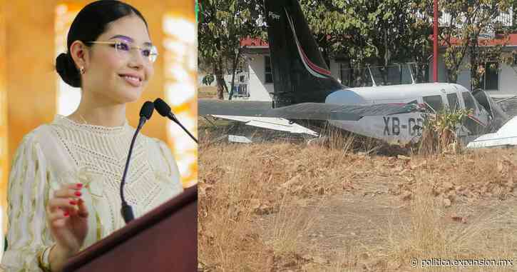 Alcaldesa de Tepic, Geraldine Ponce, sufre percance en avioneta - Expansión Política