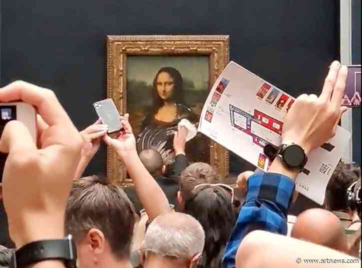 Mona Lisa Smeared with Cake by Climate Change Protester: ‘Think of the Planet’