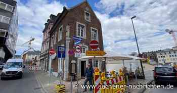 Baustelle Büchel: Fußgängerzone für Autos freigegeben