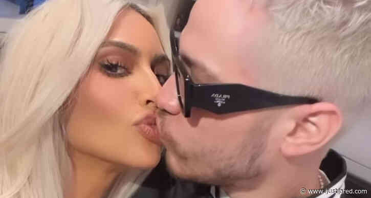 Kim Kardashian & Pete Davidson Share a Kiss, Show Off Matching Hair in New Videos!