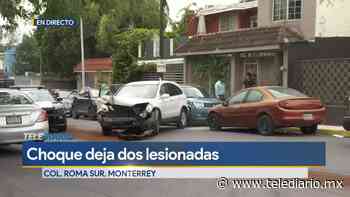 Choque deja dos lesionadas en Monterrey - Telediario CDMX