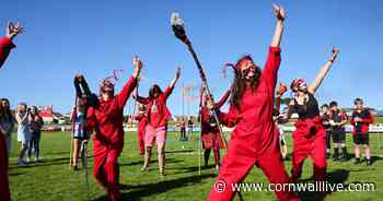 Ancient revived sport sees town's residents battling each other - Cornwall Live