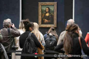 Man in wig throws cake at Mona Lisa in climate protest stunt