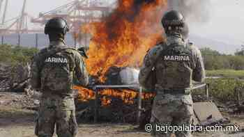 Incineran más de mil kilos de cocaína en Manzanillo, Colima; fue decomisado en una embarcación - Bajo Palabra Noticias