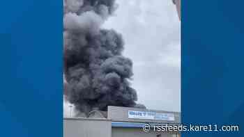 Wadena officials give all clear after residents told to shelter in place due to warehouse fire