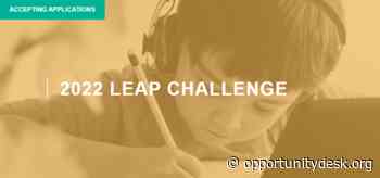 Jacobs Foundation/MIT Solve LEAP Challenge 2022 - Opportunity Desk