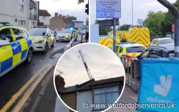 Police shut Vicarage Road as person seen climbing crane