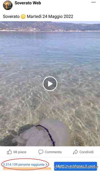 Video del mare di Soverato raggiunge oltre tre milioni di persone su Facebook! - Soverato Web