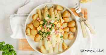 Wat Eten We Vandaag: Witte asperges met Hollandaisesaus, aardappeltjes, ei en ham - AD.nl