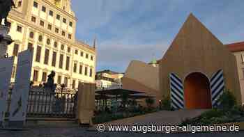 So kommt der Fuggerei-Pavillon am Rathausplatz bei den Augsburgern an