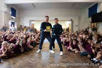 Ant and Dec visit Hillcross Primary School in Morden