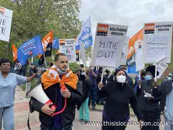 St George's Tooting hospital workers kick off strikes