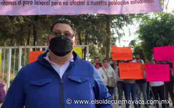 Maestros del CBTA inician paro de labores - El Sol de Cuernavaca