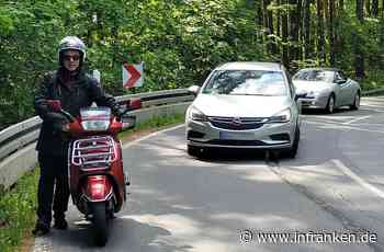 Straße gesperrt: "Dann schiebe ich halt den Roller"
