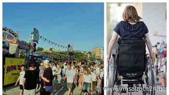 Durfte eine Rolli-Fahrerin auf der Burghauser Maiwiesn nicht in den Wiesnstadl?