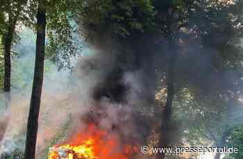 FW-OB: Wohnmobil in Vollbrand