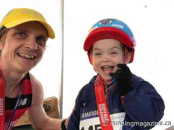 Canadian dad wins Buffalo Marathon while pushing his child in stroller - Canadian Running Magazine