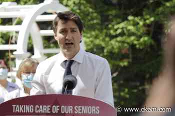 Trudeau faces protest during long-term care announcement in Saskatoon - CKOM News Talk Sports