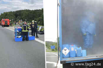 Chemie-Unfall auf der Autobahn löst Großeinsatz der Feuerwehr aus - TAG24